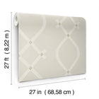 Ellena Light Grey Tea Garden Wallpaper by York Wallcoverings