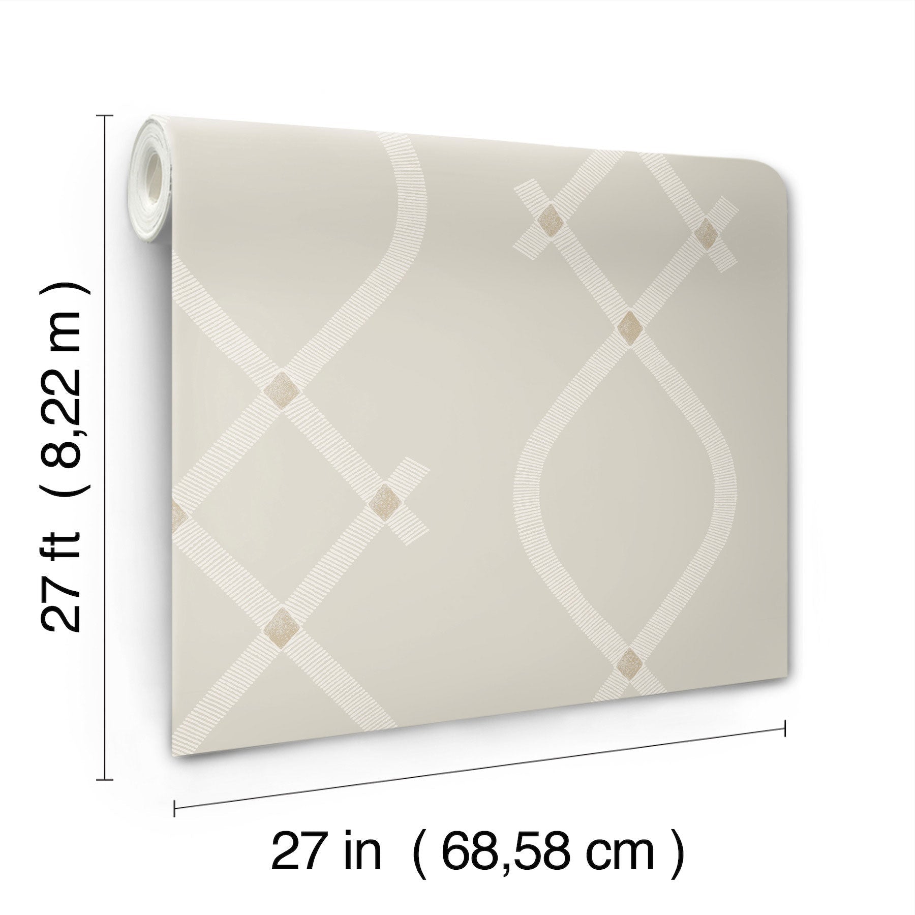 Ellena Light Grey Tea Garden Wallpaper by York Wallcoverings