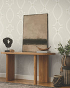 Ellena Light Grey Tea Garden Wallpaper by York Wallcoverings