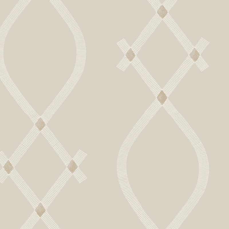 Ellena Light Grey Tea Garden Wallpaper by York Wallcoverings