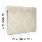 Ellena Beige Tea Garden Wallpaper by York Wallcoverings