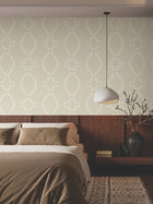 Ellena Beige Tea Garden Wallpaper by York Wallcoverings