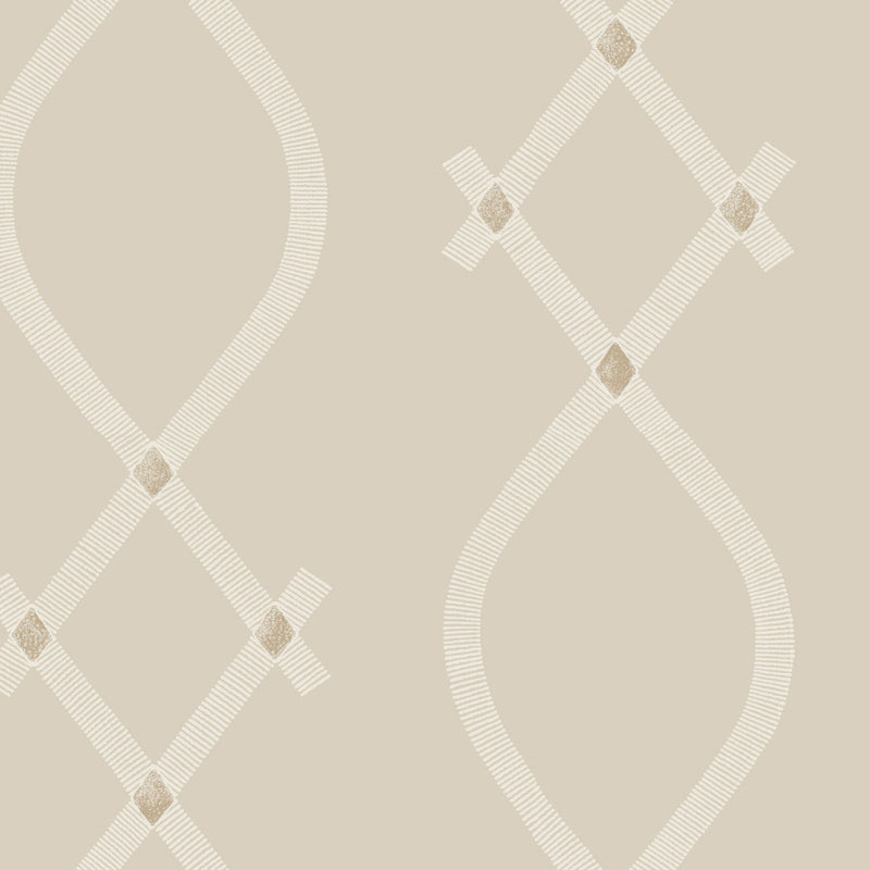 Ellena Beige Tea Garden Wallpaper by York Wallcoverings
