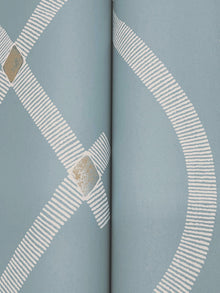 Ellena Blue Tea Garden Wallpaper by York Wallcoverings