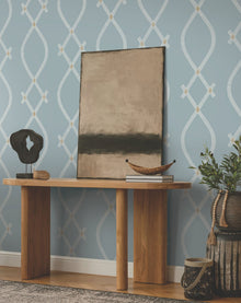 Ellena Blue Tea Garden Wallpaper by York Wallcoverings