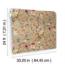 Kimora's Garden Linen Tea Garden Wallpaper by York Wallcoverings