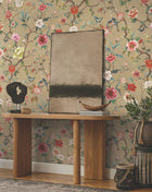 Kimora's Garden Linen Tea Garden Wallpaper by York Wallcoverings