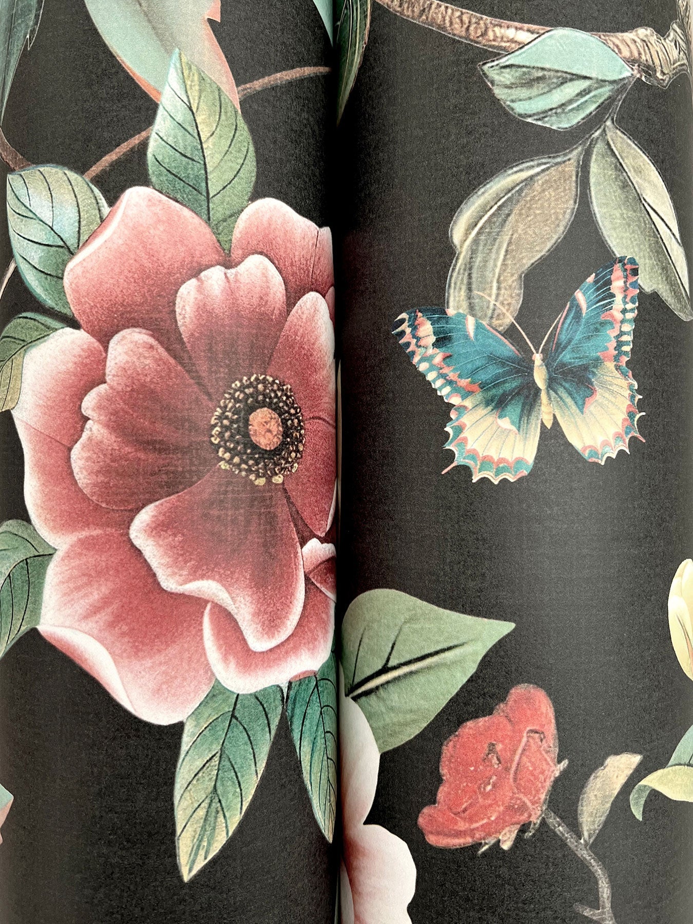 Kimora's Garden Black Tea Garden Wallpaper by York Wallcoverings