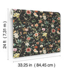 Kimora's Garden Black Tea Garden Wallpaper by York Wallcoverings