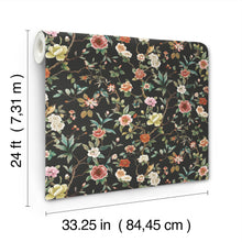 Kimora's Garden Black Tea Garden Wallpaper by York Wallcoverings