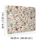 Kimora's Garden Ivory Tea Garden Wallpaper by York Wallcoverings