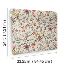 Kimora's Garden Ivory Tea Garden Wallpaper by York Wallcoverings