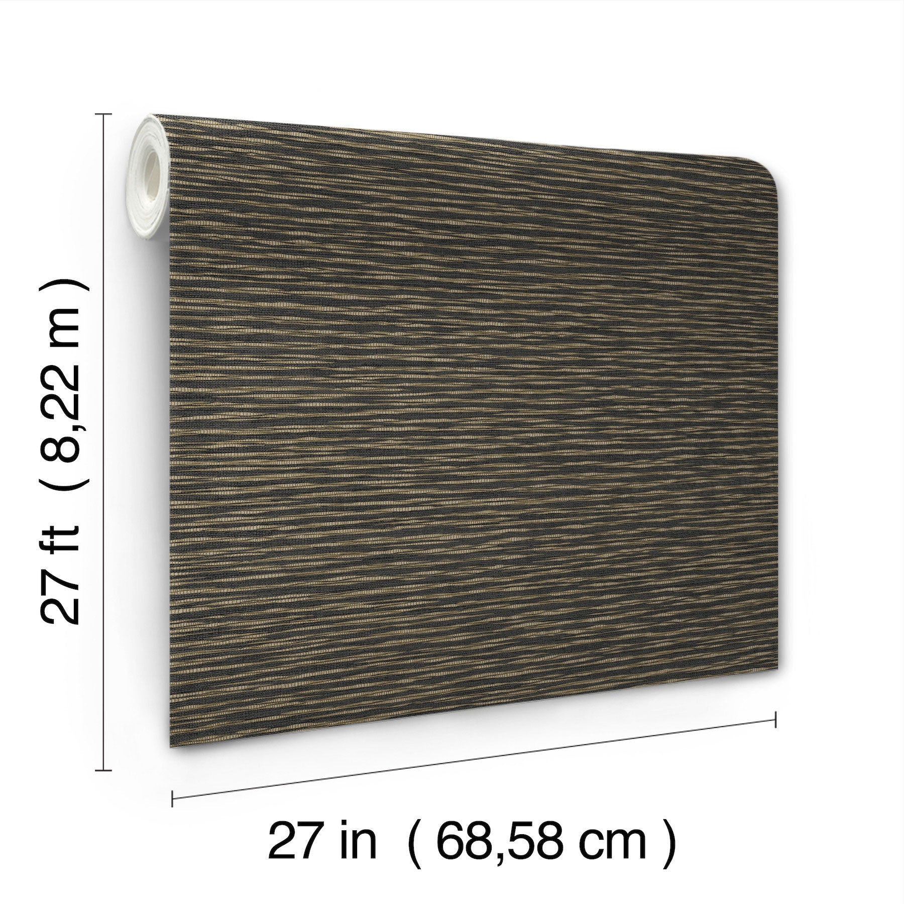 Lotus Weave Charcoal Tea Garden Wallpaper by York Wallcoverings