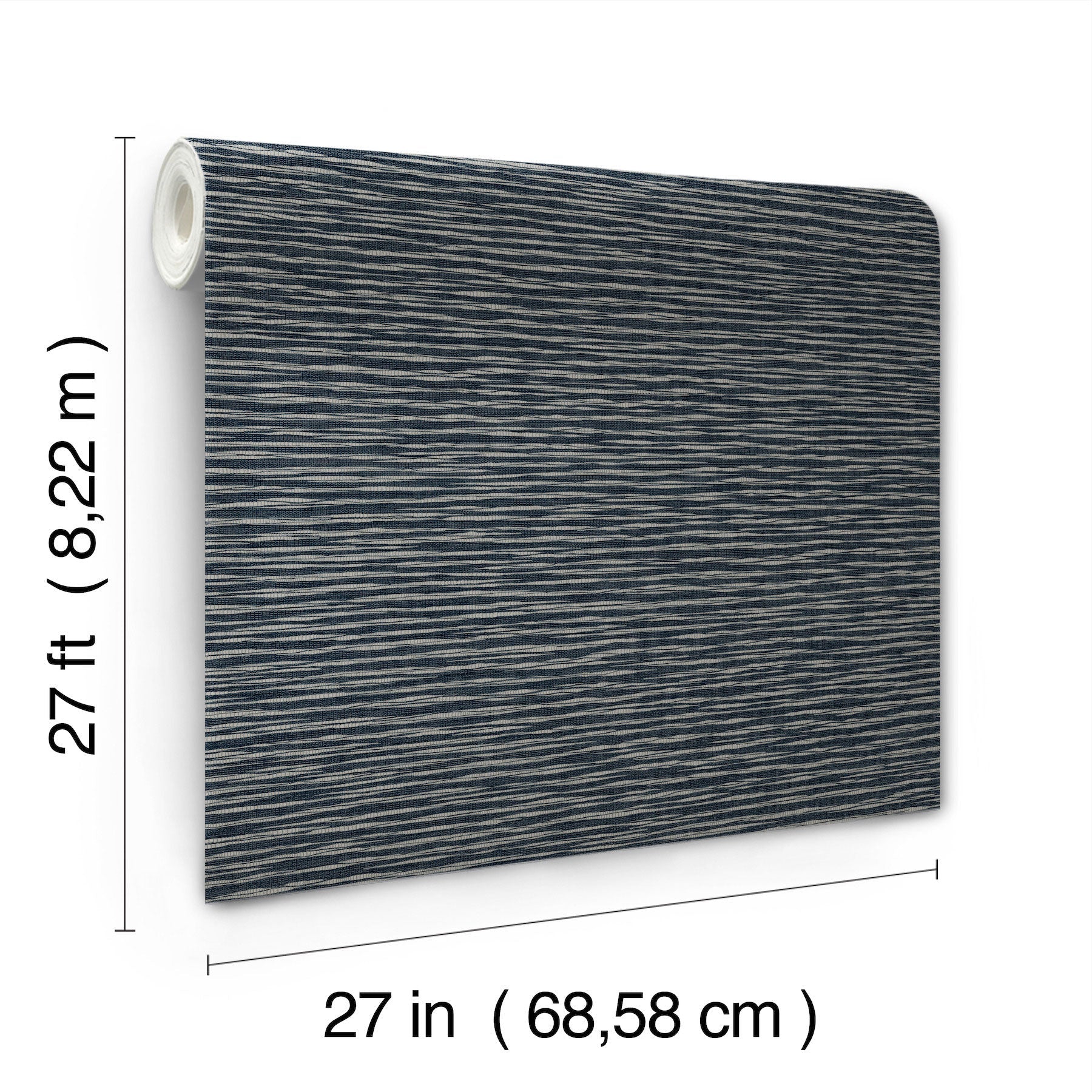 Lotus Weave Navy Tea Garden Wallpaper by York Wallcoverings
