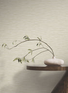 Lotus Weave Beige Tea Garden Wallpaper by York Wallcoverings