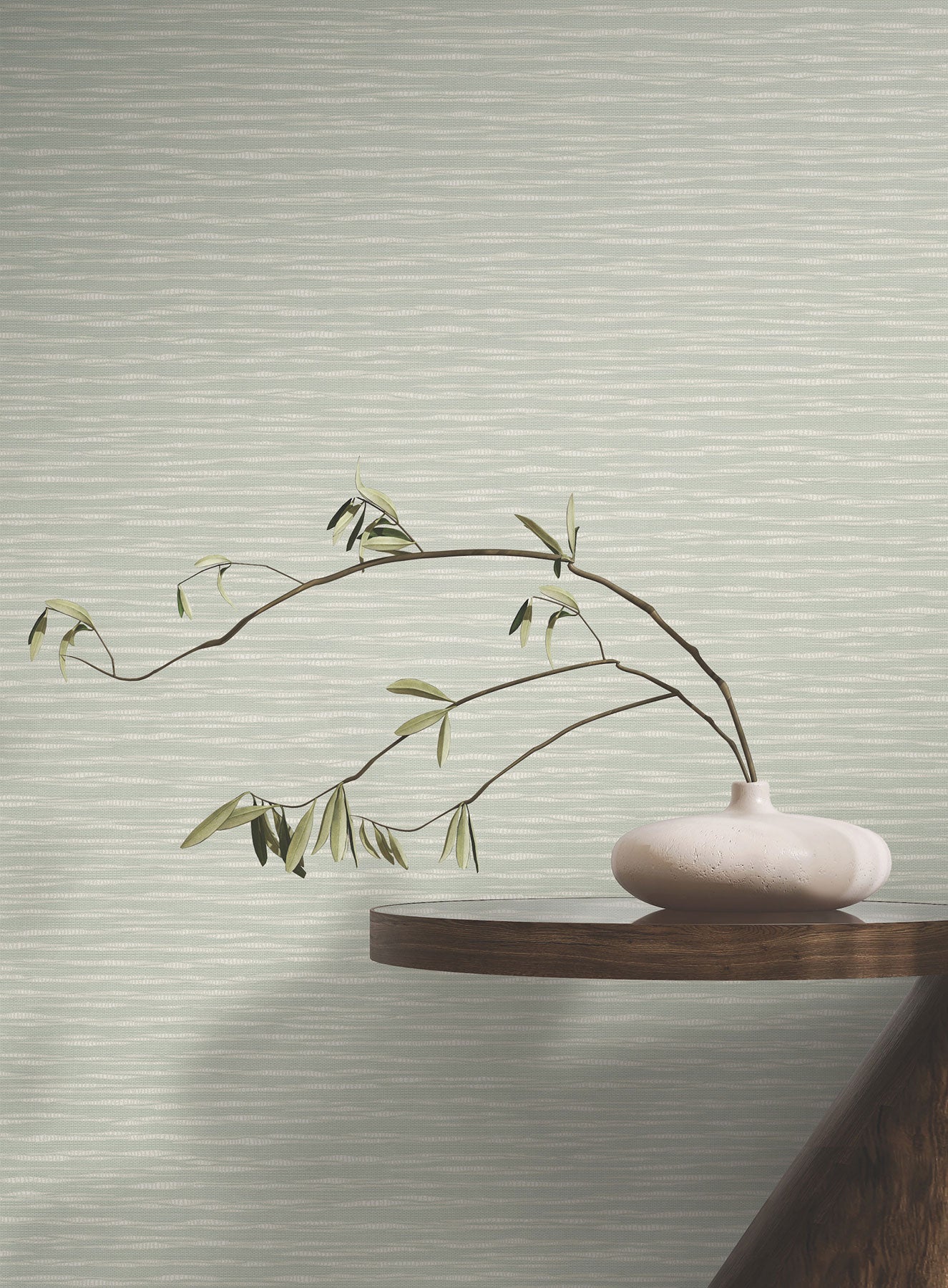 Lotus Weave Soft Sage Tea Garden Wallpaper by York Wallcoverings