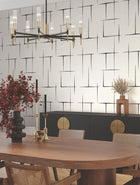 Malia White Tea Garden Wallpaper by York Wallcoverings