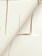 Malia Gold & White Tea Garden Wallpaper by York Wallcoverings