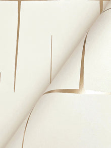Malia Gold & White Tea Garden Wallpaper by York Wallcoverings
