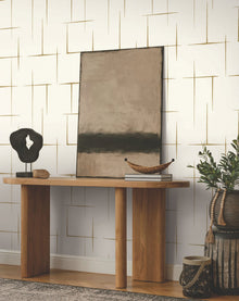 Malia Gold & White Tea Garden Wallpaper by York Wallcoverings