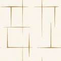 Malia Gold & White Tea Garden Wallpaper by York Wallcoverings