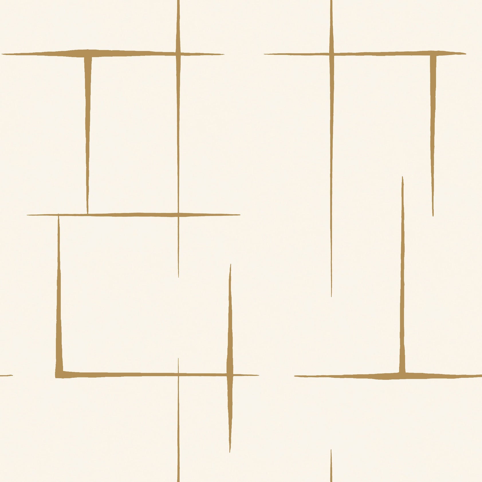Malia Gold & White Tea Garden Wallpaper by York Wallcoverings