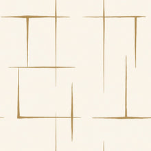 Malia Gold & White Tea Garden Wallpaper by York Wallcoverings