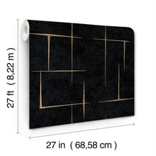 Malia Black Tea Garden Wallpaper by York Wallcoverings