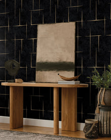 Malia Black Tea Garden Wallpaper by York Wallcoverings