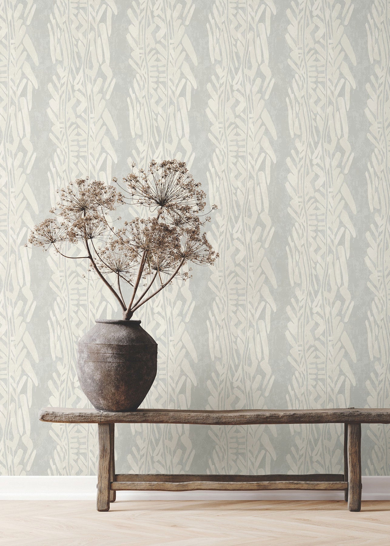 Timira Grey Tea Garden Wallpaper by York Wallcoverings