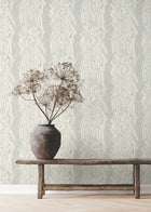 Timira Grey Tea Garden Wallpaper by York Wallcoverings