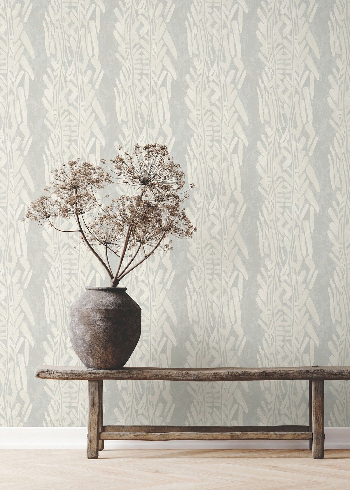 Timira Grey Tea Garden Wallpaper by York Wallcoverings