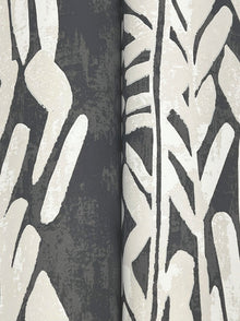 Timira Charcoal Tea Garden Wallpaper by York Wallcoverings