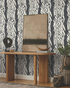 Timira Charcoal Tea Garden Wallpaper by York Wallcoverings