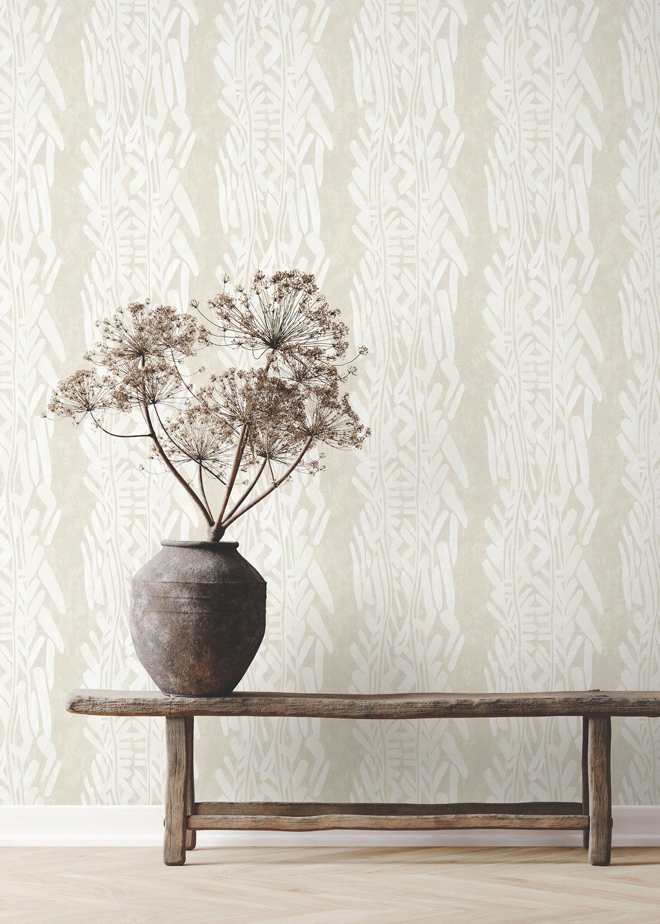 Timira Beige Tea Garden Wallpaper by York Wallcoverings