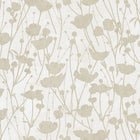 Shimmering Poppies White & Gold Tea Garden Wallpaper by York Wallcoverings