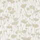 Shimmering Poppies White & Gold Tea Garden Wallpaper by York Wallcoverings