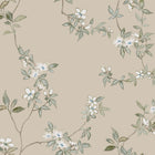 April Blossom Taupe Tea Garden Wallpaper by York Wallcoverings