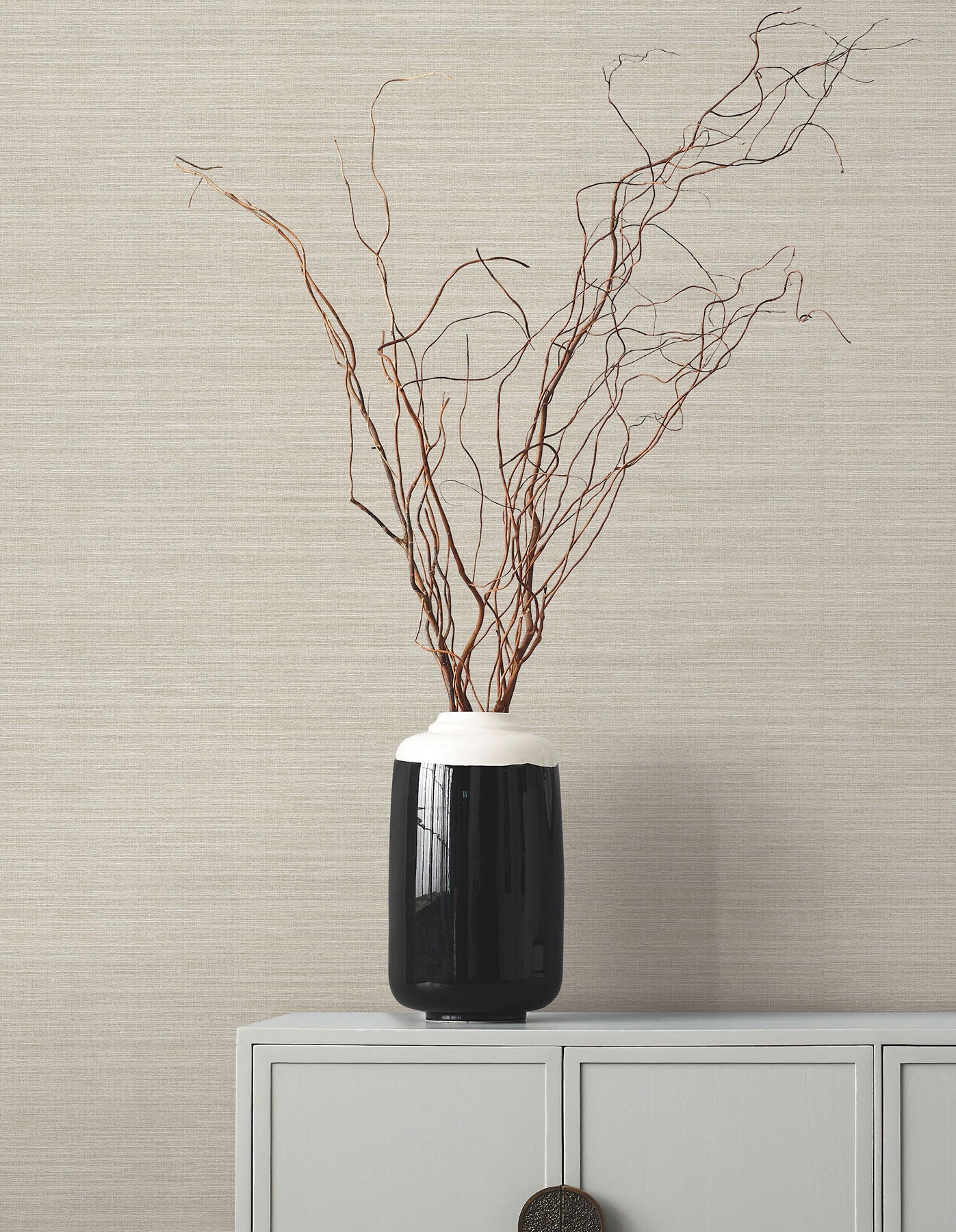 Amyra Silk Beige Tea Garden Wallpaper by York Wallcoverings