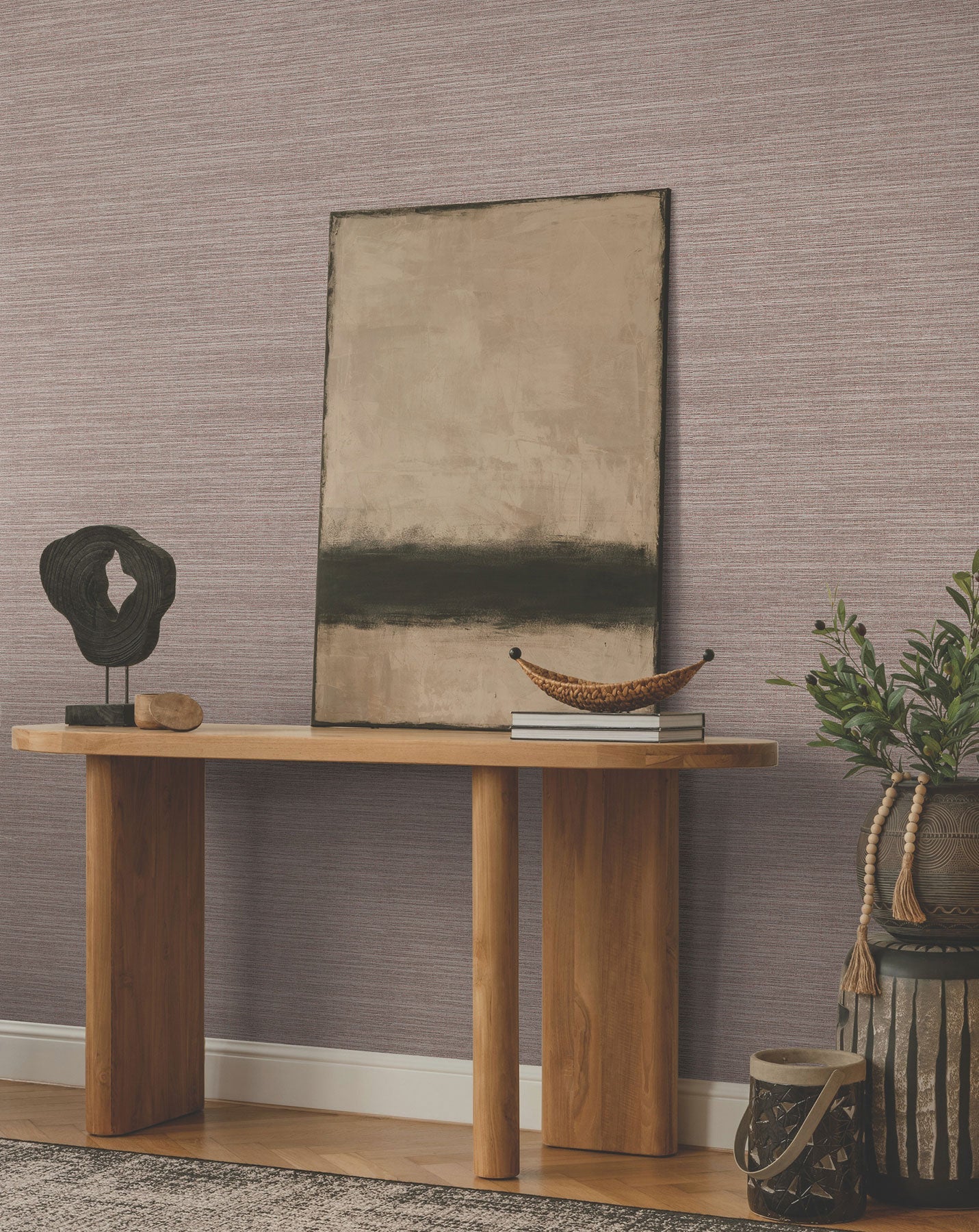 Amyra Silk Fig Tea Garden Wallpaper by York Wallcoverings