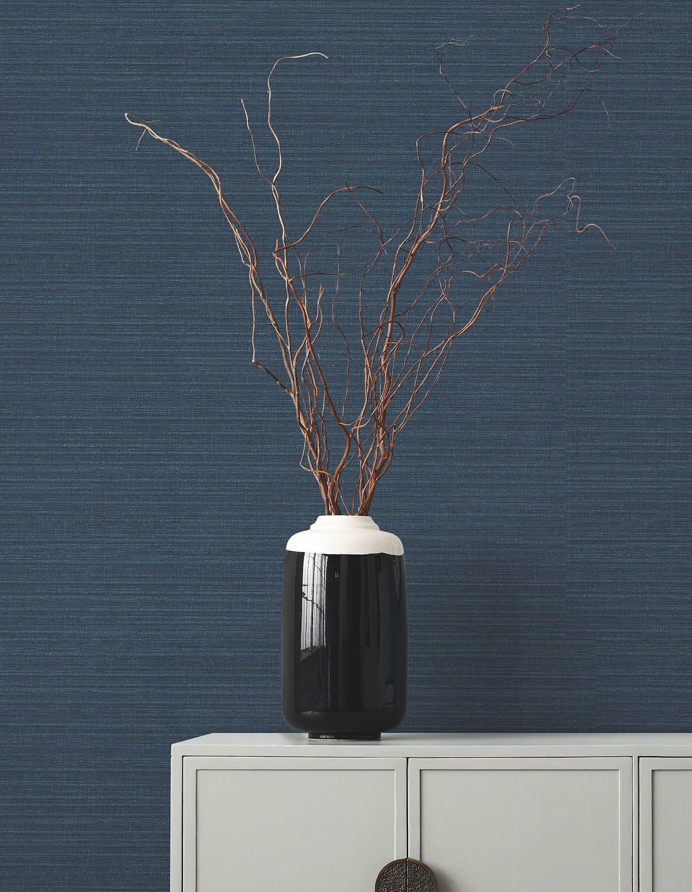 Amyra Silk Ink Tea Garden Wallpaper by York Wallcoverings